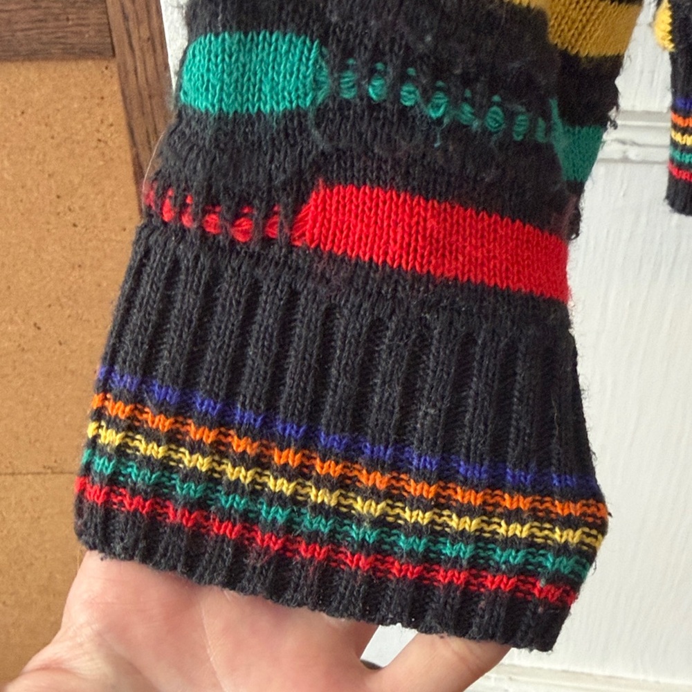 Alan Stuart Multicolor Striped Crewneck Sweater - Picture 5 of 6